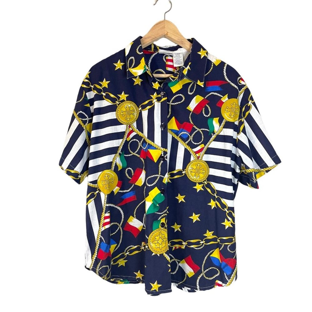Cabin Creek Women's Button Down Collared Shirt X-Large